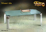 Couchtisch Miami Alu Milch