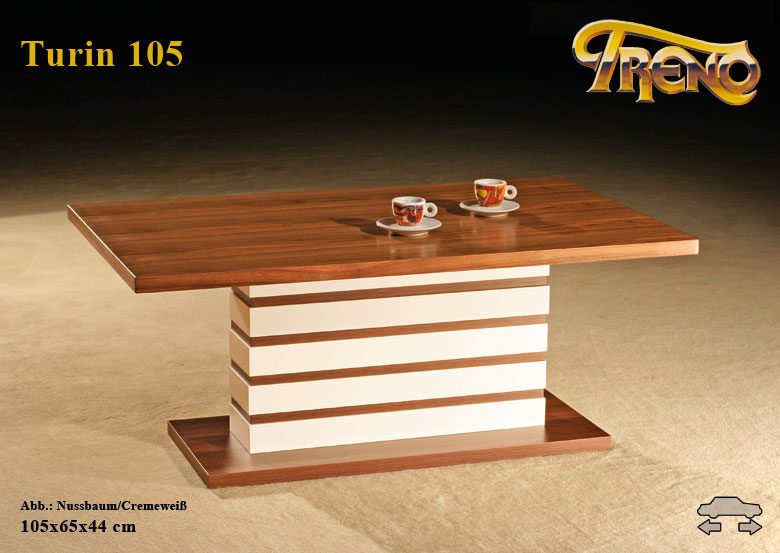 Couchtisch Turin 105 Nuss