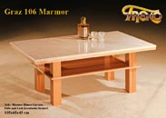 Couchtisch Graz Marmor Holz