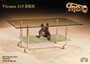 Couchtisch Vienna 115 DRH Edelstahl