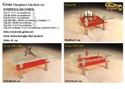 Couchtisch Graz Glas Metall