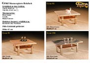 Couchtisch Graz Marmor Holz Metall