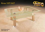 Couchtisch Graz 115 Glas Metall